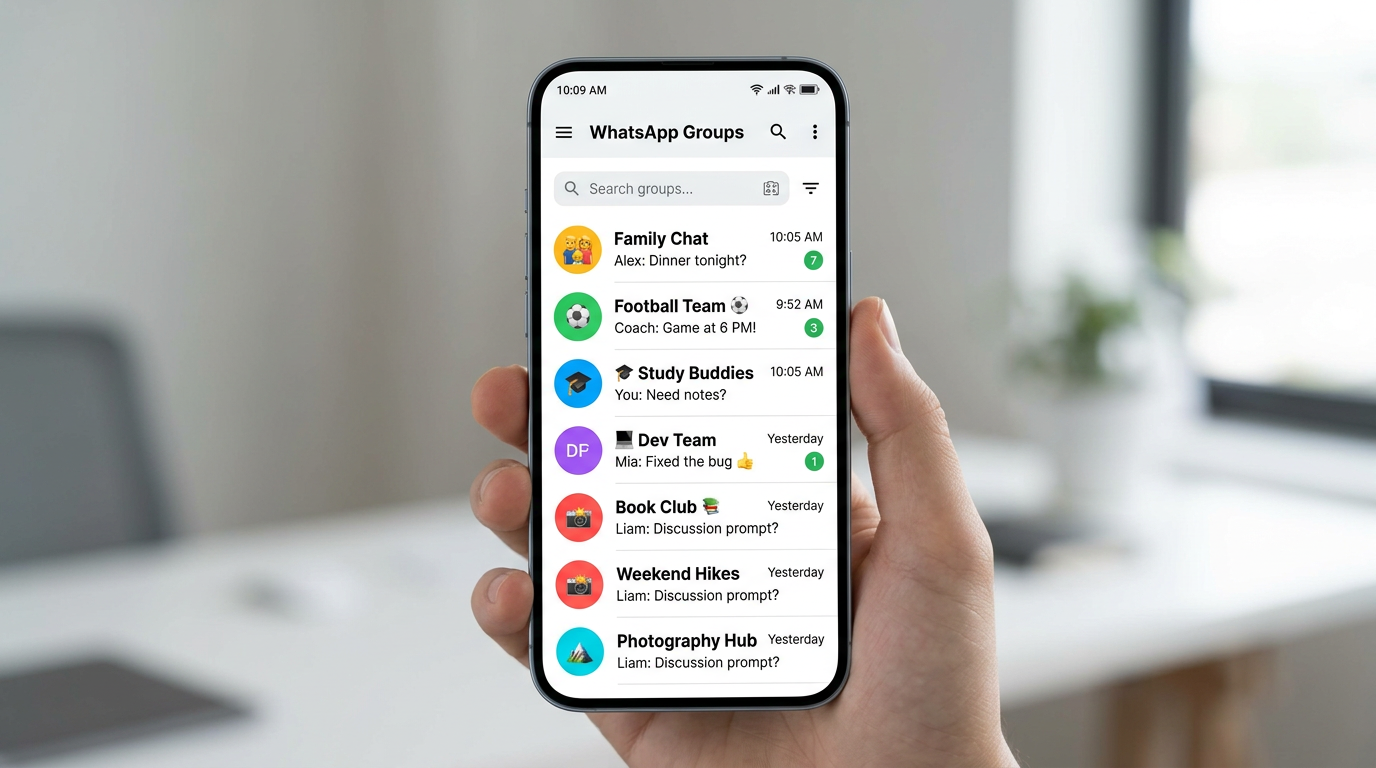 Convites e Links de Grupos de WhatsApp Esportes [2026]