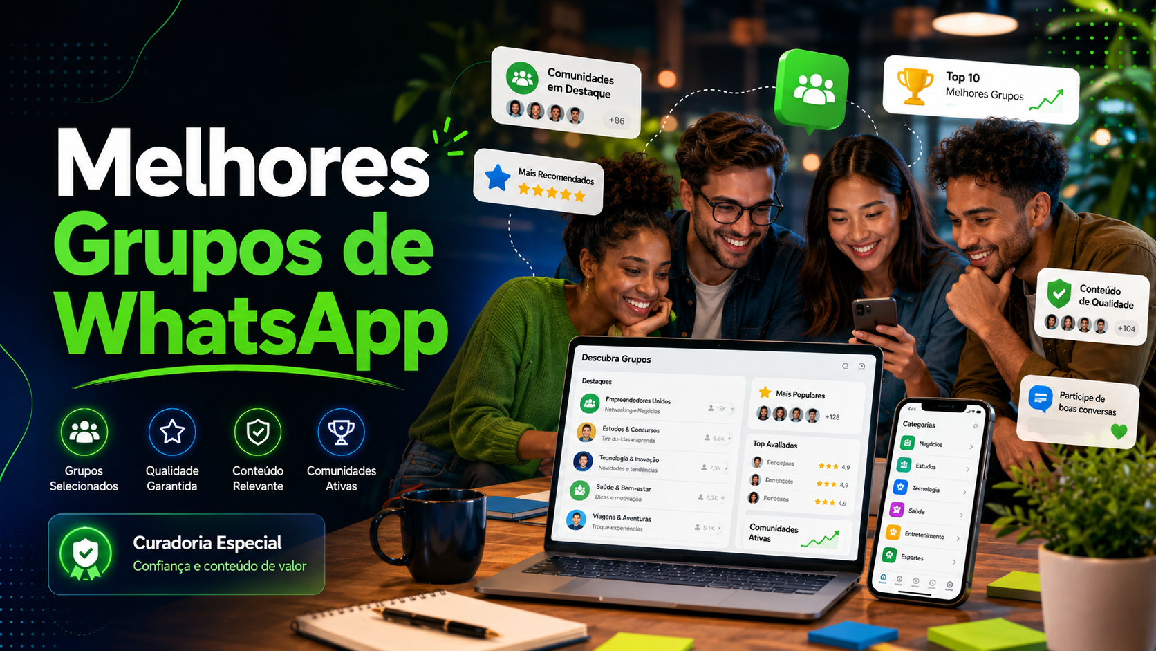 Melhores Grupos de WhatsApp [2026]