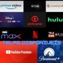 Telas, e streamings.